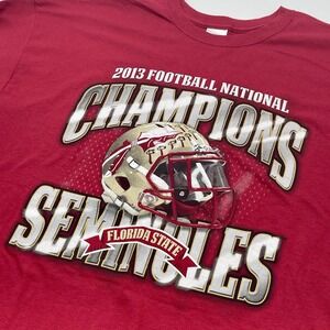 Gildan FSU BCS National Champions 2013 Football‎ Sleeve Shirt Mens Seminoles XL